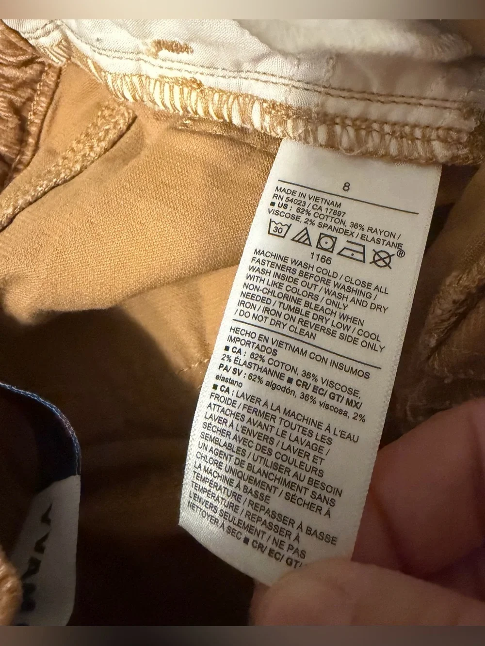 Old Navy Girls Corduroy High Rise Flare Size 8 Graham Color Adjustable Waist